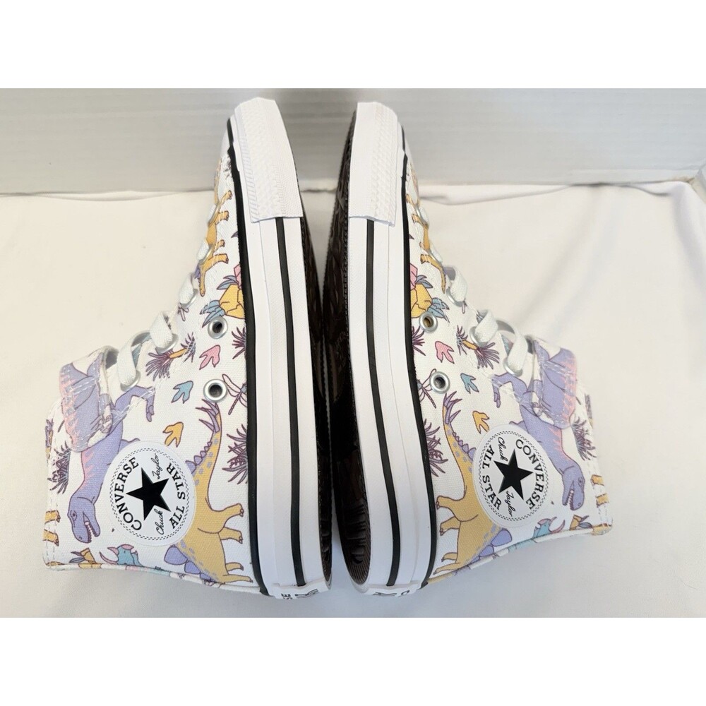 Converse Chuck Taylor All Star Dino Party Easy On Dinosaurs Sneakers Size 13 New - Picture 4 of 8